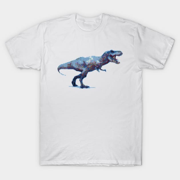 ASCIIsaurus Rex T-Shirt by dhuffman5